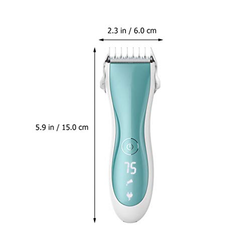 Toddmomy Cortador de cabelo infantil sem fio, recarregável, ferramenta de cuidados para bebês, recém