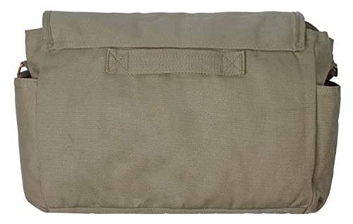 Sweetbriar Classic Vintage Messenger Bag - Original Heavyweight Cotton Canvas Shoulder Bag with Upgraded Features