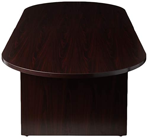 Boss Office Products 10Ft Race Track Conference Table, Mahogany #TOP4