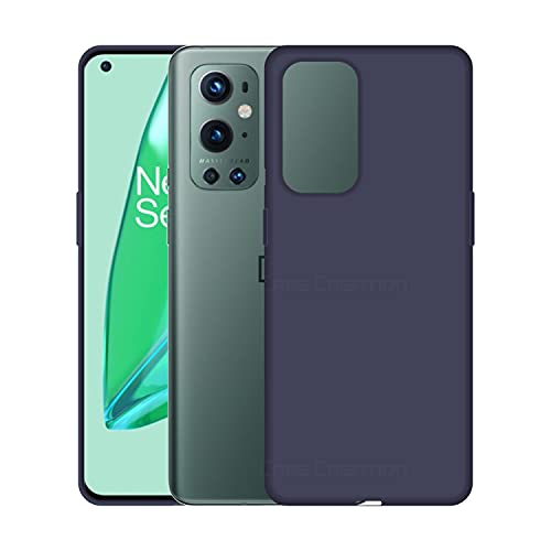 Image of Case Creation Luxurious OG Series for Oneplus 9 Pro Case Cover,Anti-Dirty Slim Case Frosted Matte Cute Candy TPU Raised Bezel (Splash of Color) Back Cover for Oneplus 9 Pro -Navy Electric Blue