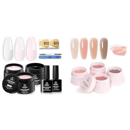 Beetles Clear Hard Gel and 4 Colors HEMA-Free Hard Gel