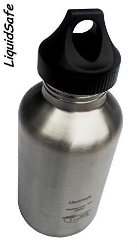 Garrafa LiquidSafe NÃO térmica, de aço inox, de dois litros
