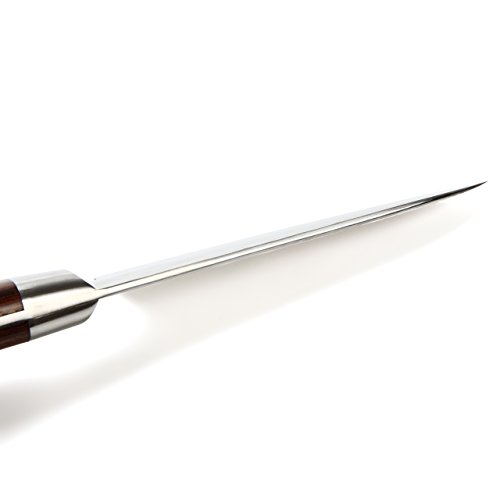 Syosaku Japanese Paring Knife Damascus Vg-10 16 Layer Mahogany Handle, 3-Inch (80Mm) #TOP4