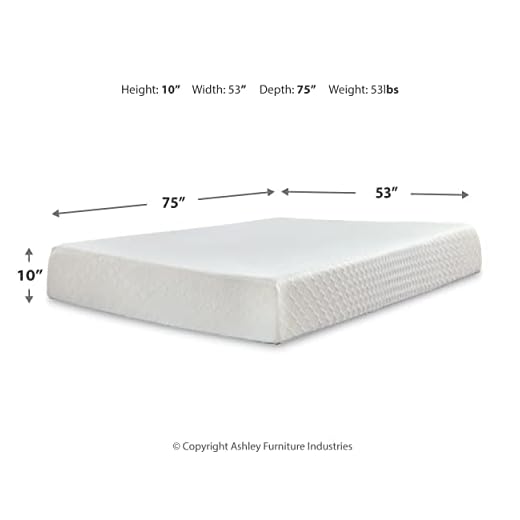 Ashley Chime 10 Inch Memory Foam Mattress