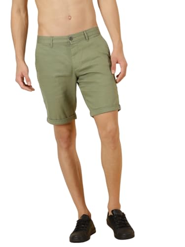Image of Thomas Scott Men's | Solid | Chino Shorts | Regular Fit | 100% Cotton | Above Knee | Casual Short