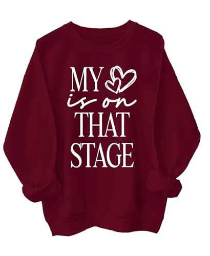 My Heart Is On That Stage Sweatshirt My Heart Is On That Stage Dance Mom Sweatshirt