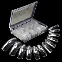 Caixa com 120 Moldes F1 Mandorla para Unhas – Alongamento Gel e Acrílico Profissional