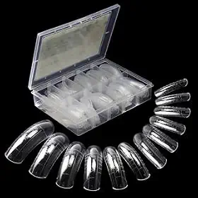 Caixa com 120 Moldes F1 Mandorla para Unhas – Alongamento Gel e Acrílico Profissional