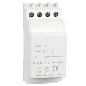 Baifulai Klingeltrafo Transformator 8V-12V-24V XWL046