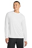 Sport-Tek Men's Long Sleeve PosiCharge Competitor Tee L White