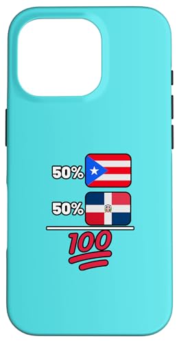 プエルトリカン プラス ドミニカの遺産の国旗 スマホケース iPhone 16 Pro 用