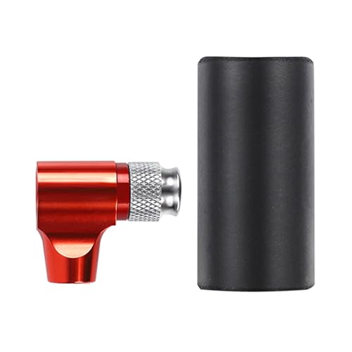 Inflador de neumáticos portátil pequeñas bombas de bicicleta de carretera inflador de CO2 con manguito aislante, bombas de neumáticos para bicicleta de montaña