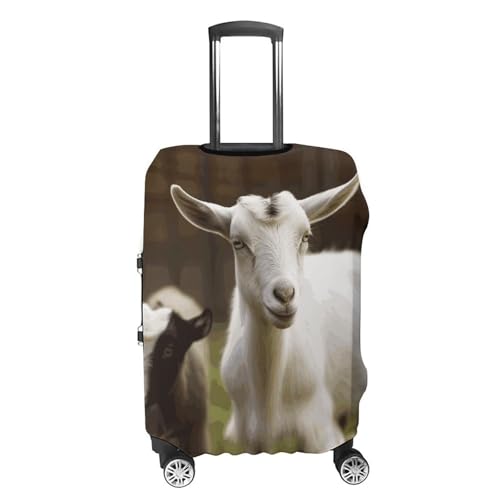 Cute Goat Luggage Cover, Washable Elastic Suitcase Cover Protector Fit 18-32 Inch Luggage4