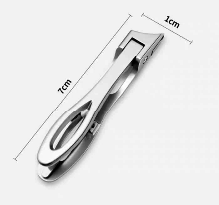 1Pcs Nail Clippers Stainless Steel Anti Splash Fingernail Cutter Oblique Design Toe Nail Trimmer Manicure Tools Pedicure Scissor