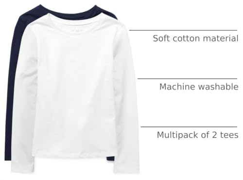 Image of The Children's Place Girls Basic Long Sleeve Layering Tees