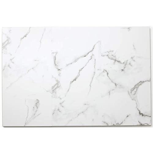 Lucida Surfaces TC-605 Luxury Vinyl Flooring Tiles-Interlocking Flooring For Diy Installation-8 Stone-Look Planks-Calacatta-Terracore-16 Sq. Feet thumb #2