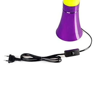 Balvi Lampe Lava Magma Couleur Violet Lave Rouge Ampoule Incluse Aluminium/Verre 45cm