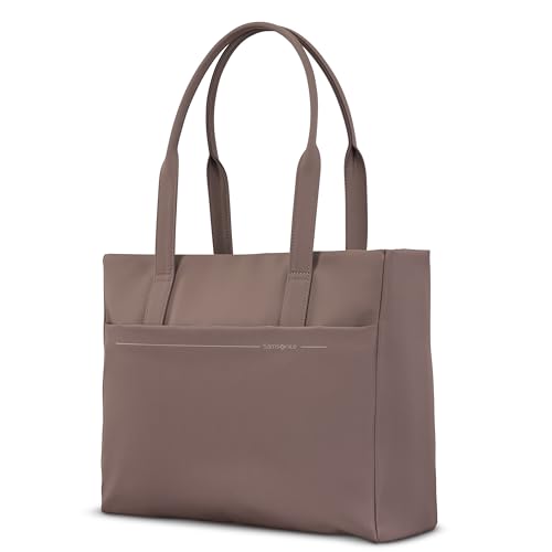 Samsonite Better Than Basics Tote Bag - Soft Touch Bail Handles - StackIt Strap Designed For Luggage Trolley Handle - CHOCOLATE MAUVE