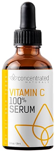 Concentrated Naturals Suero de vitamina C para el rostro, grado profesional, fórmula de alto concentrado que puede ayudar a suavizar la apariencia de arrugas, ilumina 1 onza