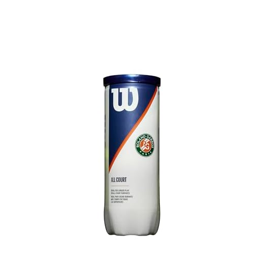 WILSON Bola de tênis unissex Roland Garros All Court, amarela, 61 × 7,6