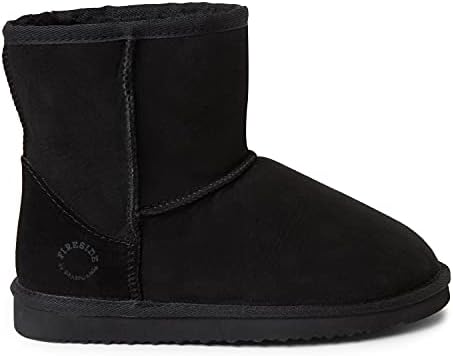 Fireside by Dearfoams Women's Rosebery Genuine Shearling Water Resistant Boot, Black, 10 | Image 4