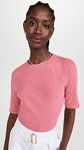 Image of Vince Women's Elbow Sleeve Crew Neck Top