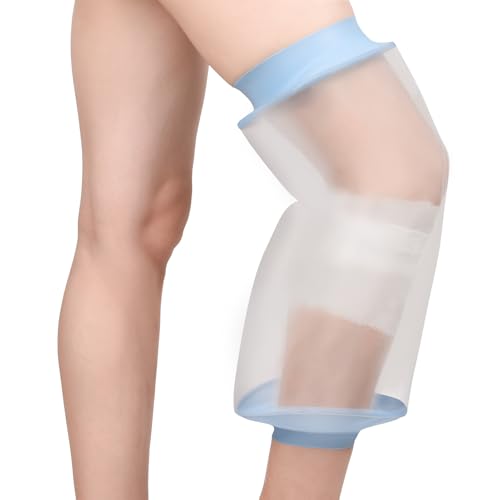 Fasola Cast Cover Knee Adult for Showering Reusable Cast, Dressing and Bandage Cover, Watertight Protection for Knee Leg