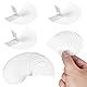 Oruola 200 Stück Lidschatten Schild,Lidschatten Pads,Wimpernblättchen zum Färben,Lidschattenschild,Selbstklebend Eyeshadow Shields von Tönung Lippen Makeup Rückstand