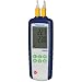 Traceable Dual-Input Data Logging Thermocouple Probe Thermometer, Type K/J
