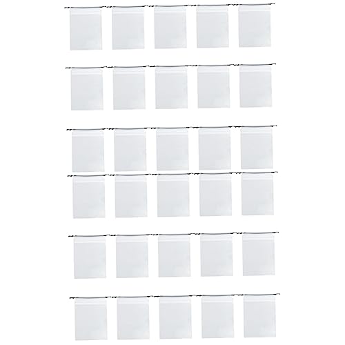 ifundom 30 Pcs Frosted Storage Bag Toys Receive Bag Drawstring Bags Toys for Infants Infant Toy Storage Bags Waterproof Toy Storage Container Pe Child White Water Proof Small Toy