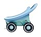 Big Buggy 3-in-1 Lauflernwagen mit Verstellbarer Bremsfunktion, Anhänger, inklusive 4 Flüsterräder, blau-türkiser Big Buggy, für Kinder ab 1 Jahr