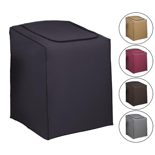 Capa Para MáQuina De Lavar Roupa Com ZíPer, Capa ImpermeáVel AjustáVel Tamanhos 8kg A 15kg, Capa Protetora Para Lavadora Com Fechamento Seguro(11kg,Vinho)