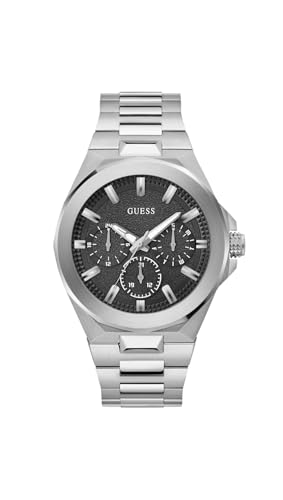 Guess Orologio Multifunzione Da Uomo Color Argento, Argento