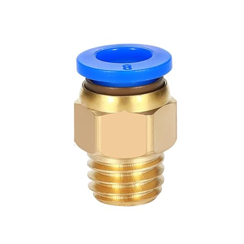 Pangocho M6 * 1 M8 * 1 M8 * 1.25 M10 * 1 M10 * 1.5 M12 M14 M16 M20 raccord de tuyau raccords de tuyau pneumatique raccord de tuyau PC 4mm 6mm 8mm filetage(M8x1.25,PC4)