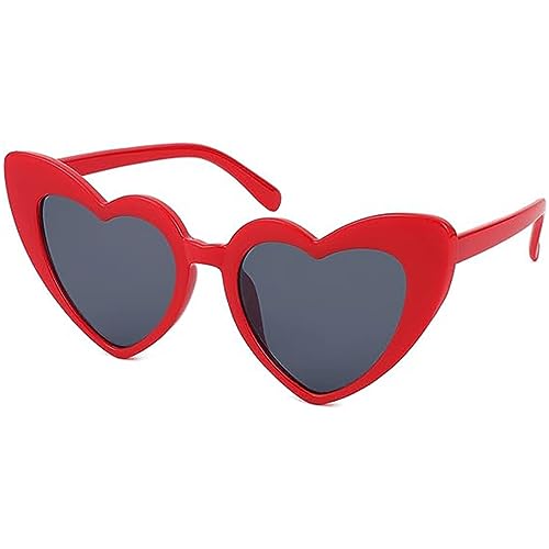 haierdidi Gafas de sol retro con forma de corazón en forma de cor...