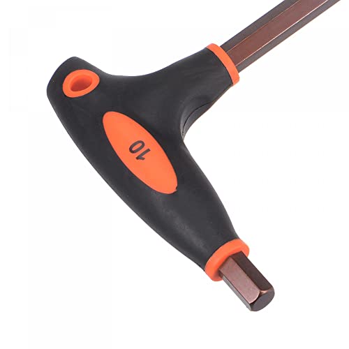 Clé Allen 10 mm double extrémité outillage acier S2 métrique uxcell - 6