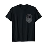 黒毛 プードル いぬ 犬 ポケット Tシャツ