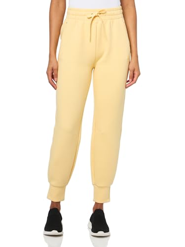 Lacoste Women's Cotton Sweatpants, Sesame Yellow, 12