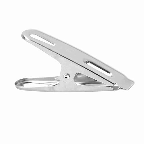 丈夫なステンレススチールの洗濯バサミ: 洗濯物干し、靴下、下着の吊り下げ用 20 本セット - 防風衣類クリップホルダー