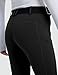 FitsT4 Sports Girls Winter Riding Breeches Kids Fleece Horse Riding Pants Knee-Patch Equestrian Schooling Tights Pockets Black Small