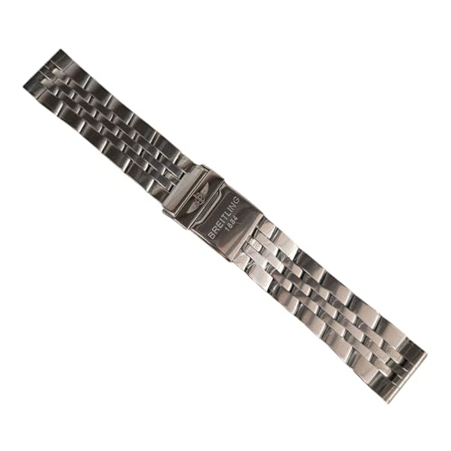 Bracelet montre acier inoxydable 22mm rechange métal maillons montre