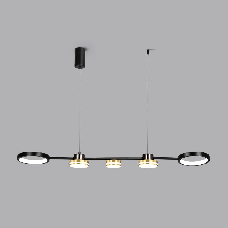 Modern Pendant Lights Hanging Lamp Long Linear Chandelier Table LED Kitchen Island Lighting for Dining Living Room Office Light,for Bedroom