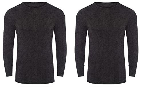 SOFTY® 2 Piece Unisex Children Kids Thermal Underwear Long Sleeve Top Warm Vest School