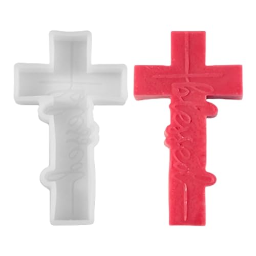 Venta Molde Crucifijo | Molde De Dulce De Silicona Para Fe Religiosa | Perfecto Para Artesanía De Pascua De Resina, Jabón Y Velas | Duradero Y Versátil | Ideal Para Proyectos