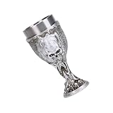 Gravierter Edelstahlkelch, rostfrei, für Halloween, Barzubehör, dekorativer Trinkbecher für Cocktails, ergonomischer Griff, rostfreier Kelch