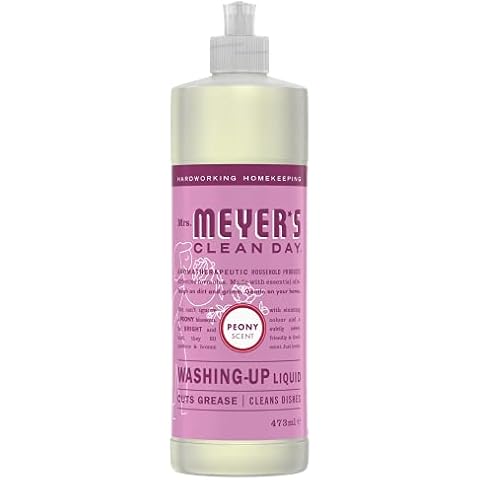 Mrs. Meyers Clean Day Washing Up Liquid, Cruelty Free Formula, Peony, 473 ml Cover