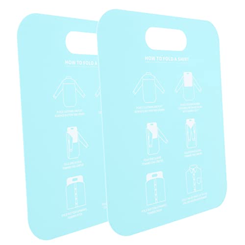SOESFOUFU 2pcs Pp Cardboard Shirt Folding Board Wrinkle Stacking for Laundry Folders