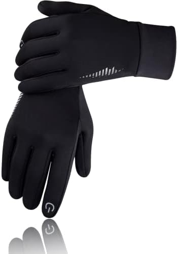 SIMARI Winter Gloves for Women Men - Cold Weather Thermal Touch Screen Ski Snow Glove Liners, Non-Slip Palm & Warm Fleece Lined, for Running Cycling Driving Hiking Walking Sports Outdoor Texting Work