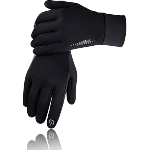 SIMARI Winter Gloves for Women Men - Cold Weather Thermal Touch Screen Ski Snow Glove Liners, Non-Slip Palm & Warm Fleece Lined, for Running Cycling Driving Hiking Walking Sports Outdoor Texting Work