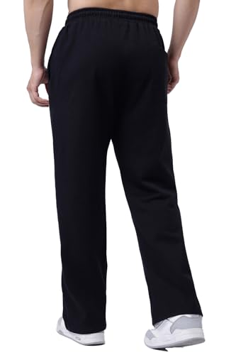 Image of FUAARK Men's Premium Polycotton Relaxed Loose Fit Sports Gym Stylish Track Pant Trouser for Men